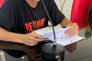 Foto - 1º Sessão Ordinária Projeto Câmara de Vereadores Mirins 2023/2024