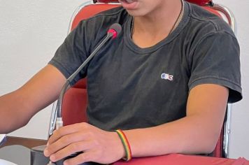 Foto - 1º Sessão Ordinária Projeto Câmara de Vereadores Mirins 2023/2024