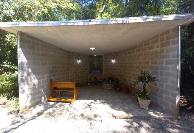 VISITA A GRUTA NOSSA SENHORA DE LOURDES - SÃO JORGE/CARA - JÓIA/RS