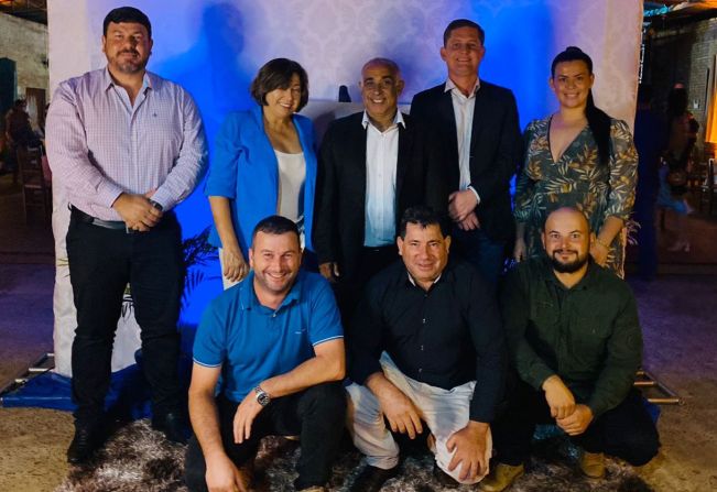 Vereadores do Poder Legislativo presentes na Abertura do Lançamento 5ª Expo Jóia - RS.