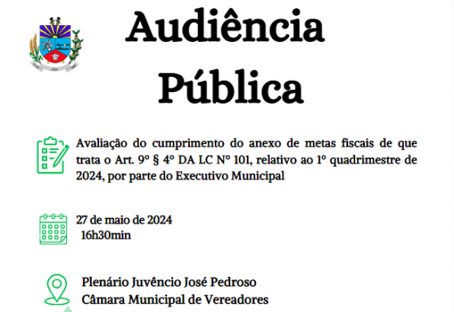 AUDIÊNCIA PUBLICA