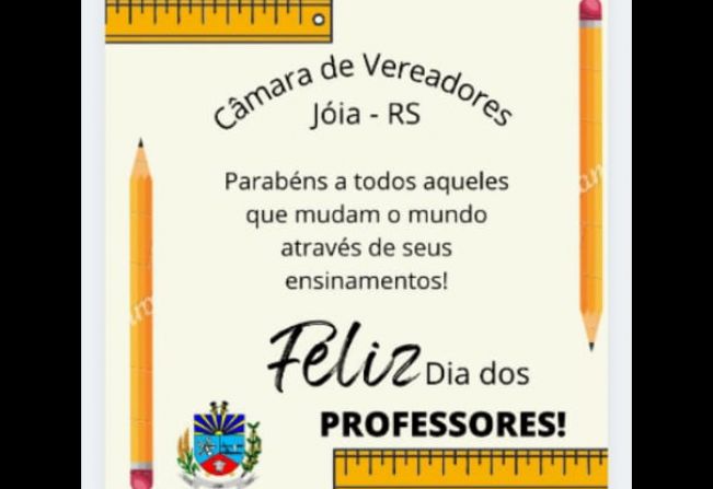 FELIZ DIA DOS PROFESSORES!