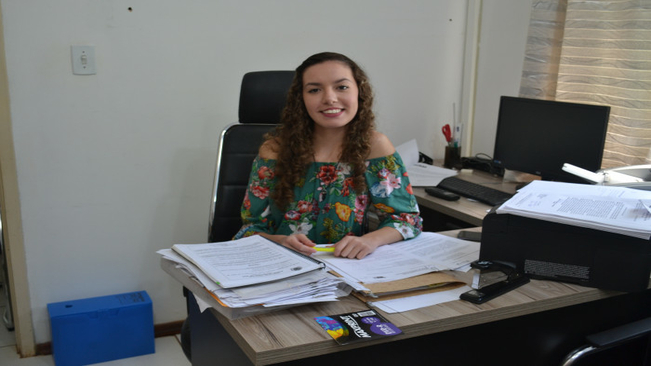 Visita da Vereadora Mirim Yasmin Pedroso Farias 